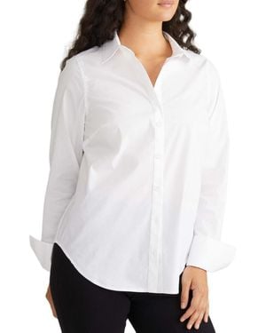 UNIVERSAL STANDARD Plus Size Madison Shirt - White