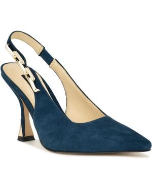 Nine West Veroni Stiletto Slingback Dress Pumps - Blue