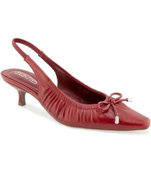 Kenneth Cole Mango Slingback Pointed Toe Pumps - Red