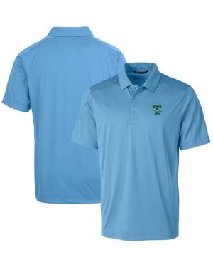Cutter & Buck Tulane Wave Primary Team Logo Prospect Textured Stretch Polo - Blue
