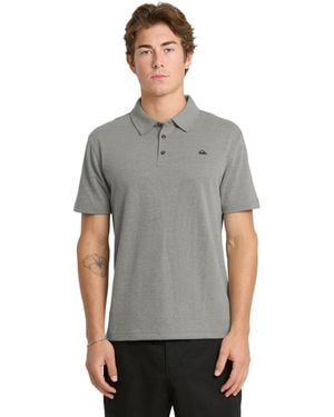 Quiksilver Ultraviolet Protection Factor Stretch Moisture-wicking Polo Shirt - Gray