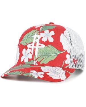 '47 Houston Rockets Beach Side Trucker Adjustable Hat - White