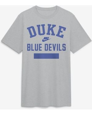 Nike Duke Blue Devils Arch Wordmark Legacy Tri-blend T-shirt - Gray