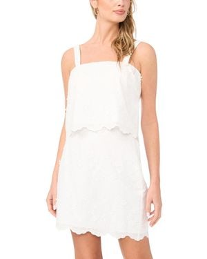 1.STATE Smocked Waist Pencil Skirt - White