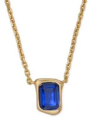 Kate Spade Cubic Zirconia Molten Pendant Necklace - Blue