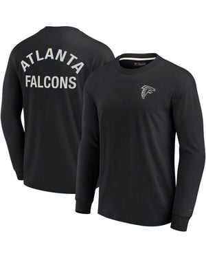 Fanatics And Atlanta Falcons Super Soft Long Sleeve T-shirt - Black