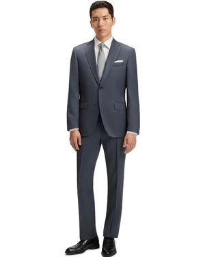 BOSS Boss By Virgin-wool Serge Suit Jacket - Blue