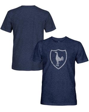 1863fc Tottenham Hotspur Retro Monochrome Badge Tri-blend T-shirt - Blue