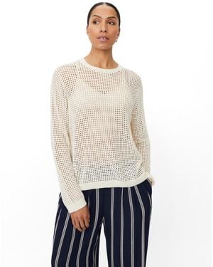 Masai Maforavine Open Knit Sweater - White