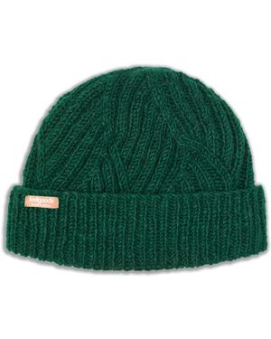 feel good S Artisan Hand-knit Vienna Beanie Hat - Green