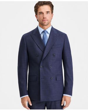 Calvin Klein Slim-fit Double-breasted Suit Separates Jacket - Blue