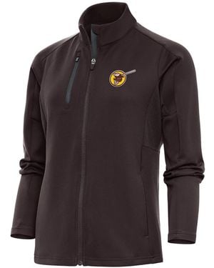 Antigua San Diego Padres Cooperstown Logo Generation Full-zip Jacket - Brown