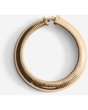 Mango Metal Collar Choker - Metallic