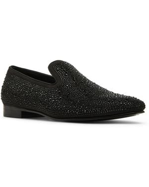 Steve Madden Cashh Smoking Slipper - Black
