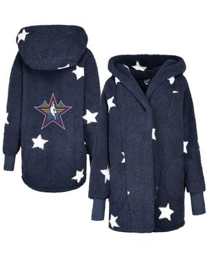 Jill Martin And 2025 Nba All-star Game Lounger Open-front Sweater - Blue