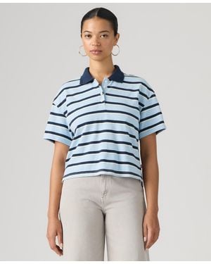Levi's Didion Rugby Short-sleeve Collared Polo Shirt - Blue