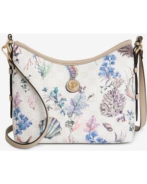 Giani Bernini Sea Print Shoulder Bag - Blue