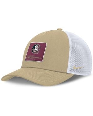 Nike Gold/white Florida State Seminoles 2025 On-field Rise Engineered Trucker Adjustable Hat - Multicolor