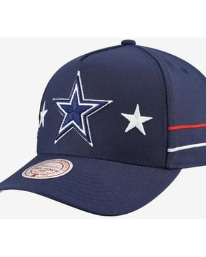 Mitchell & Ness Dallas Cowboys America's Team Pro Pinch Snapback Hat - Blue