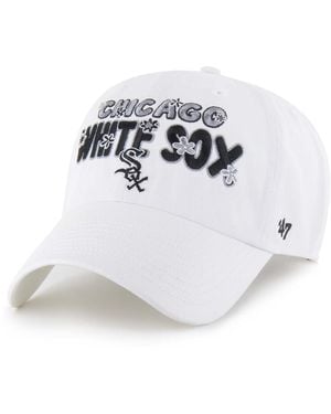 '47 Chicago Sox Flower Power Clean Up Adjustable Hat - White