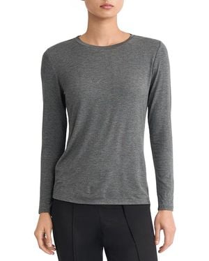 Jones New York Long-sleeve Crewneck T-shirt - Gray