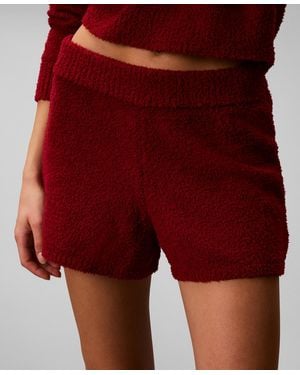 Calvin Klein Lounge Plush Shorts - Red