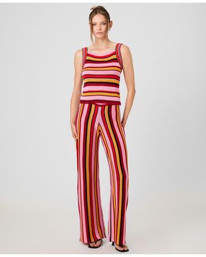 French Connection Striped Sleeveless Top - Red