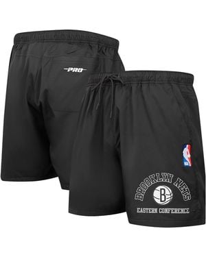 Pro Standard Brooklyn Nets Area Code Shorts - Black