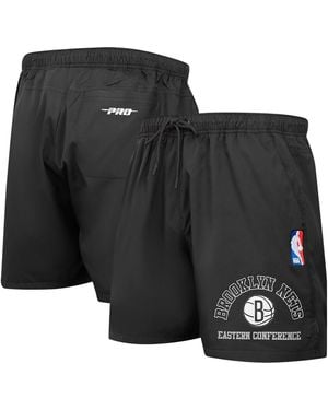 Pro Standard Brooklyn Nets Area Code Shorts - Black