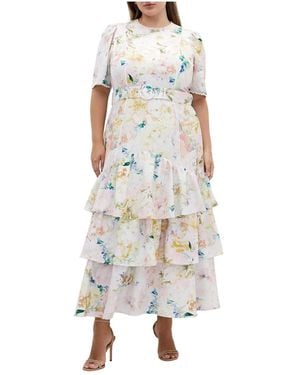 City Chic Plus Size Maxi Dress - White