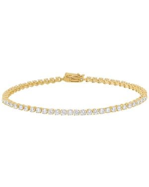 Macy's Lab-grown Diamond Tennis Bracelet (3 Ct. T.w. - Metallic