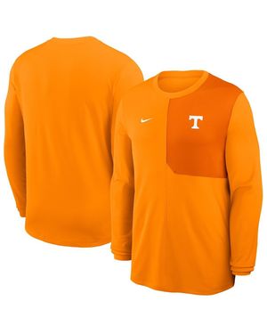 Nike Tennessee Volunteers 2025 Sideline Coach Uv Performance Long Sleeve T-shirt - Orange