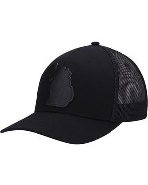 Local Crowns Michigan Out State Patch Trucker Snapback Hat - Blue