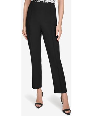 Halston Slim Cropped Pants - Black