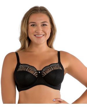Parfait Plus Size Pearl Unlined Bra - Black