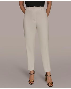 Donna Karan Slim Leg Ponte Pants - Brown