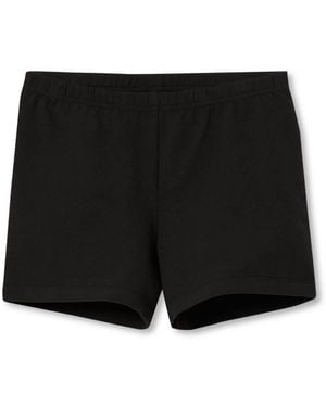 Lands' End Big Girls Plus Tough Cotton Cartwheel Shorts - Black
