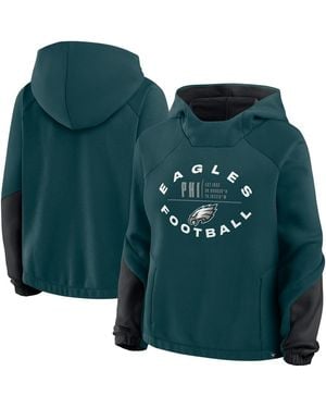 Fanatics Midnight Philadelphia Eagles Oversizedâ Redzone Bubble Screen Pullover Hoodie - Green