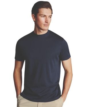 Charles Tyrwhitt Cotton Jersey Short Sleeve Tyrwhitt Tee - Blue
