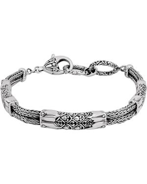 DEVATA Bali Dragon Skin Chain Bracelet - Metallic