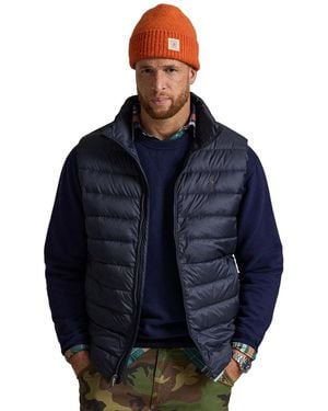 Polo Ralph Lauren Big & Tall Colden Packable Down Vest - Blue
