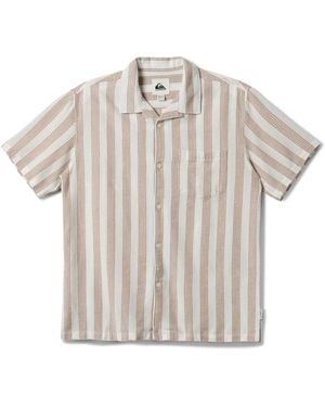 Quiksilver Nightfall Island Short Sleeve Shirt - White