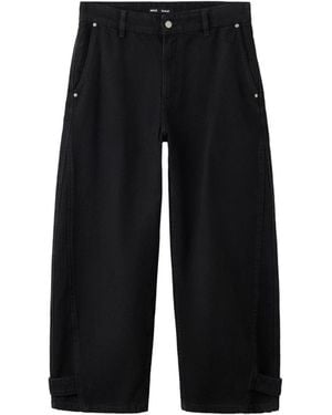 Mango Balloon Mid-rise Jeans - Black