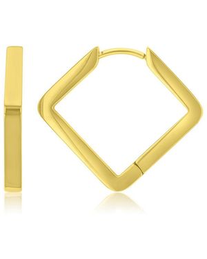 Roxy Waterproof 22mm Square Hoop Earrings - Yellow