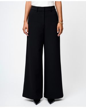 French Connection Fcuk Azra Twill Wide Leg Pants - Black