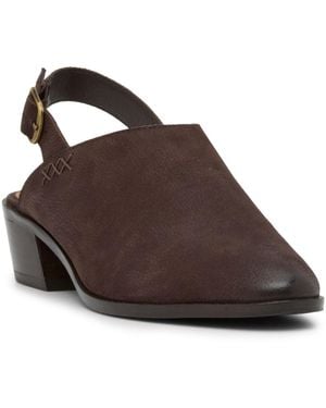 Lucky Brand Mylody Slingback Low Heeled Mules - Brown
