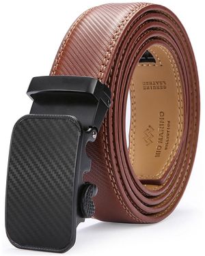 Mio Marino Designer Ratchet Belts - Brown