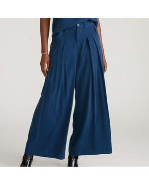 UNIVERSAL STANDARD Plus Cooling Cupro Wide Leg Pant - Blue