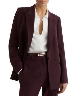 Reiss Gabi Tailored Single Breasted Suit Blazer - Purple