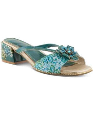 L'ARTISTE Europa Strappy Sandal - Green
